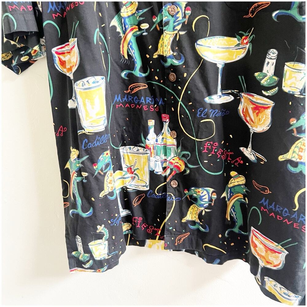 AF/CO Bluewater Men’s Margarita Style Shirt Collared Pocket Jimmy Buffet Vibe XL - Picture 5 of 7